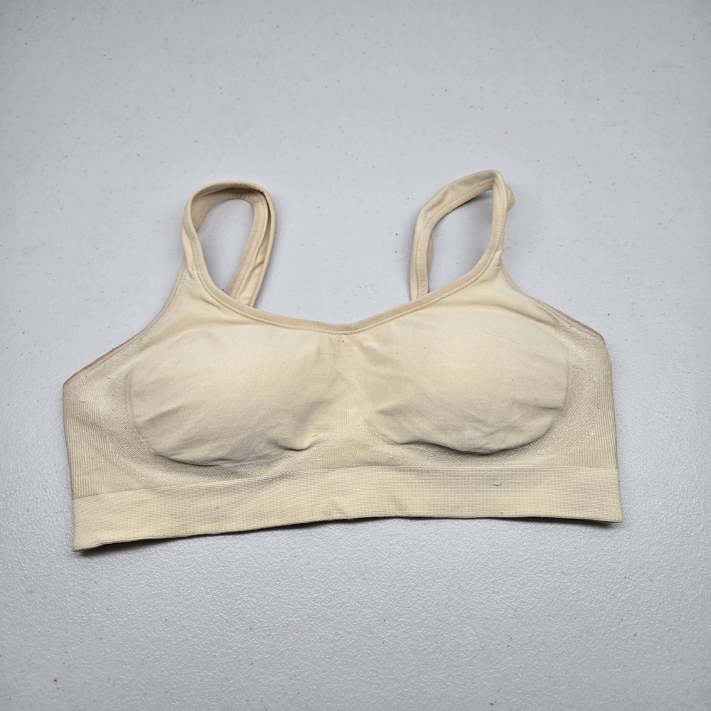 Underoutfit Women Bra S Beige 457 T Shirt Wireless Knit Seamless READ - Picture 1 of 9